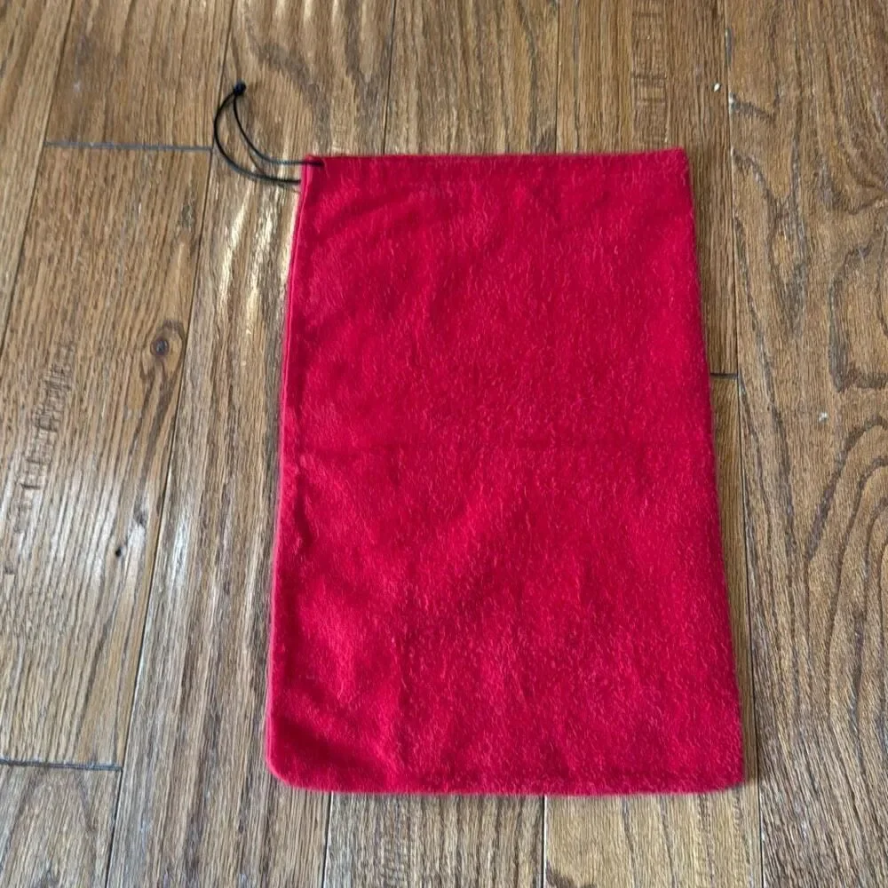 Christian Louboutin red travel dust bag 14”x9”